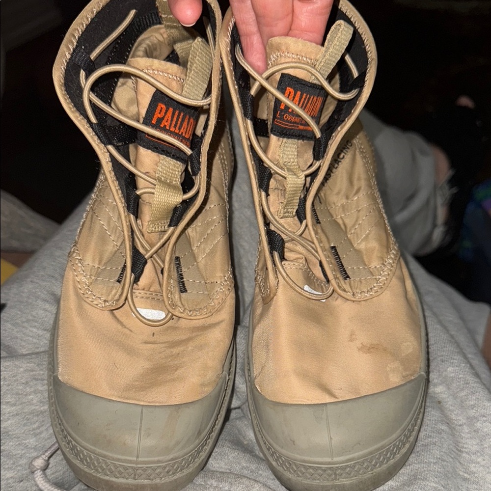 Palladium Tan High-Top Sneakers